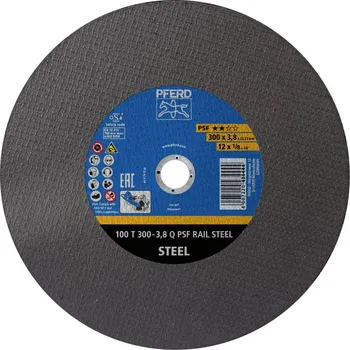 Brusný kotouč PFERD TOOLS 100T 300-3,8 Q PSF RAIL STEEL/22,23 73001231 Řezný kotouč 300 mm 20 ks ocel