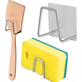 Věšák ORGANIZÉR NA HOUBIČKU, MYCÍ HOUBU NA NÁDOBÍ NA ZEĎ DO KOUPELNY, GARÁŽE, KUCHYNĚ, DRŽÁK, HÁČEK