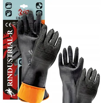 Pracovní rukavice Rukavice Reis Ochranné gumové latexové rukavice, elastické, 60 cm, velikost 11 - XXL, 1 pár