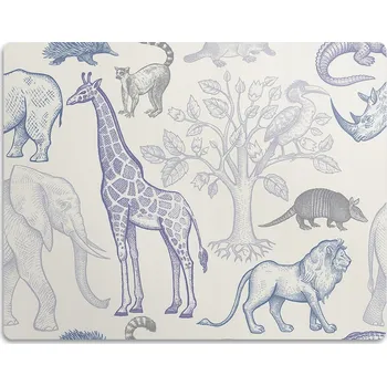 Miska pro psa Podložka pod misky pro psy s motivem Madagaskaru, 45x35 cm