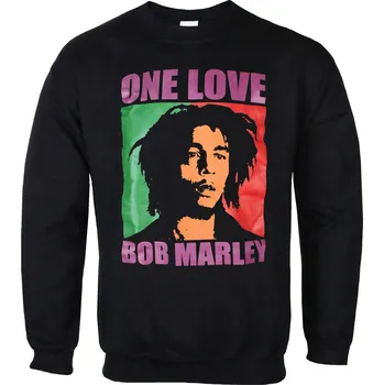 Pánská mikina mikina bez kapuce pánské Bob Marley - One Love - ROCK OFF - BMASWT81MB - S