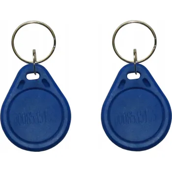 RFID TAG Přívěsek Na Klíče 125kHz EM4100 pro ZÁMEK DOMOFONU, modrý, 10 kusů