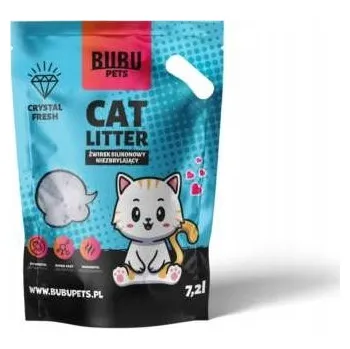 Podestýlka pro kočku Silikonové stelivo Crystal Fresh modrá 7,2 l / 3 kg