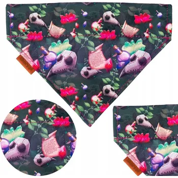 Šátek Bandana/Šátek Ukory zelená XS