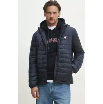 Pánská větrovka Bunda Guess Jeans pánská, tmavomodrá barva, přechodná, M5RL99 WHAB2 M5RL99.WHAB2 59X, vel. S