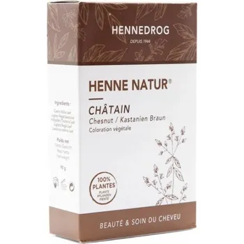 Barva na vlasy Henna na vlasy Hennedrog – kaštanově hnědá