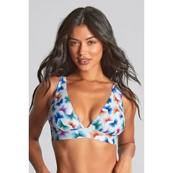 Oblečení a móda Panache Kara plavková podprsenka bez kostic - PANKFLPR/motýl na bílé / S PAN3C002