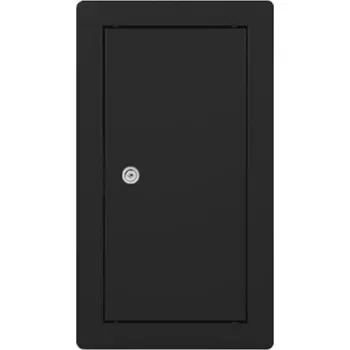 Obraz REVÍZNÍ DVÍŘKA KOVOVÁ ČERNÁ 30x60 SE ZÁMKEM