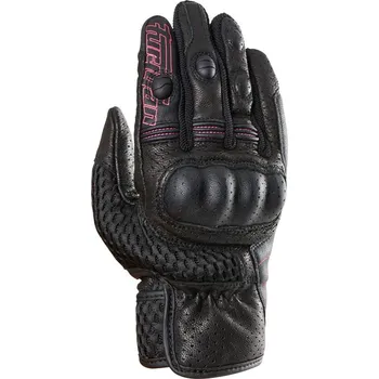 Moto rukavice Dámské rukavice na motorku Furygan TD Air Lady černo-bílo-růžové L