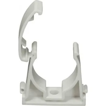 kabelová chránička UZ UV 07.42A UZAVÍRACÍ DRŽÁK ODOLNÝ PROTI UV ZÁŘENÍ PRO UPEVNĚNÍ TRUBEK 32mm BÍLÝ x1