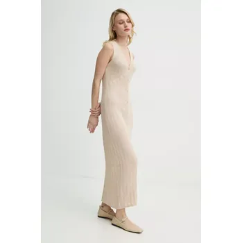 Dámské šaty Bavlněné šaty Filippa K 31090.FK béžová 08X, vel. XL