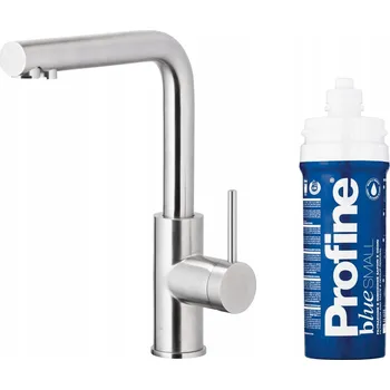 Vodovodní baterie Stojánková kuchyňská baterie KFA Armatura Duero Pure Basic stříbrná