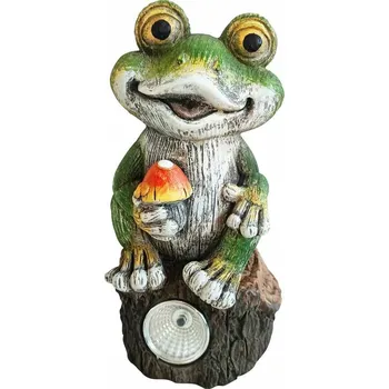Dekorácia Strend Pro Garden, žaba, solárna, 2xLED, 9,5x9x19 cm