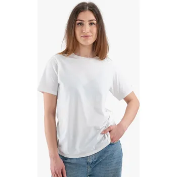 Bílé dámské tričko s krátkým rukávem Lara, XL