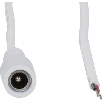 LED páska MCLED Power konektor – zásuvka, volný konec (AWG 22/0,34 mm2), bílý, max. 3 A, délka 1 m