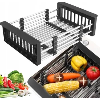 Odkapávač na nádobí ODKAPÁVAČ NA DŘEZ TELESKOPICKÝ SUŠÁK NA NÁDOBÍ NA DŘEZ NASTAVITELNÝ