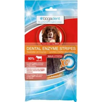 Pamlsek pro psa BogaDent Dental Enzyme MAXI STRIPES 100g Hovězí