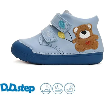Chlapecké polobotky Celoroční obuv DDstep barefoot S066-51917A Sky Blue chlapecké Velikost: 23