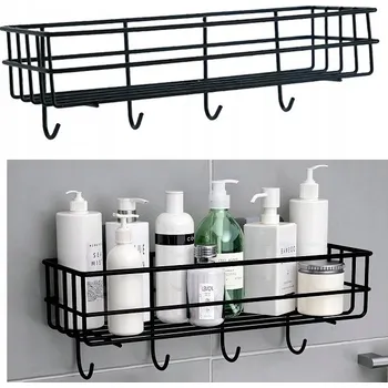 Koupelnový nábytek POLICE do koupelny SPRCHOVÁ ZÁVĚSNÁ Černá KOVOVÁ