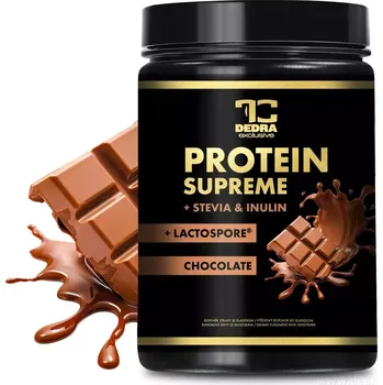 Speciální výživa Dedra PROTEIN SUPREME + STEVIA & INULIN + probio LACTOSPORE®, proteinový nápoj se sladidlem stevia, 750 g. 25 dávek