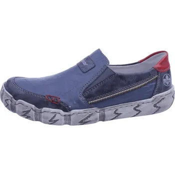 Dámské polobotky Boty Rieker RR359 modré dámské mokasíny Velikost: 36