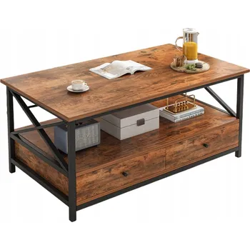 Konferenční stolek Konferenční stolek Muvu obdélníkový 100 x 55 x 47 cm, dřevo retro