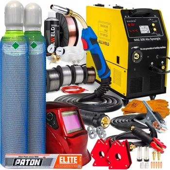 Svářečka INVERTOROVÁ SVAŘEČKA MAGNUM MIG 308 ALU SYN MMA TIG 400V 300A 3V1