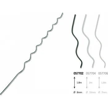 Podpěra rajčat - spirála 8x1800 Zelená (Podpěra rajčat - spirála 8x1800 Zelená)