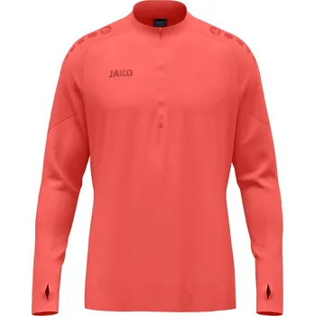 Pánská mikina JAKO Mikina kr. zip Light Flow oranžová