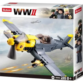 Stavebnice Sluban Sluban ARMY WWII Stíhací letoun 289 dílků + 1 figurka (stavebnice)