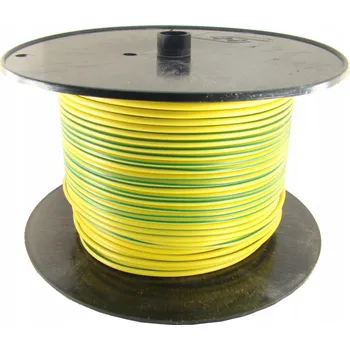elektrický kabel Auto kabel FLRY-B 0,5mm2 /100 m/ žluto-zelený