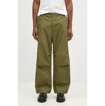 Bavlněné kalhoty Maharishi Bonsai Landscape Loose Snopants 5346.OLIVE zelená 91X, vel. M