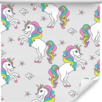 Tapeta Tapeta pro děti - Duhoví jednorožci /1202518429