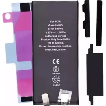 Baterie pro mobilní telefon Baterie pro iPhone XR, článek pro Apple bez BMS, bez hlášky, 2942 mAh
