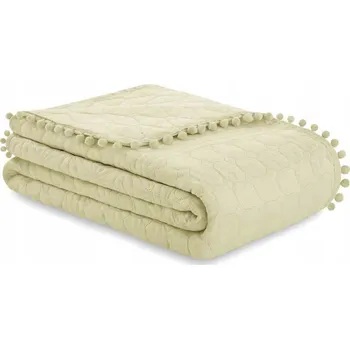 Přehoz na lůžko Přehoz na postel AmeliaHome polyester 240 cm x 260 cm béžový