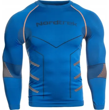 Pánské tričko Pánské termoaktivní triko FreeNord Tongari Long Sleeve - Royal/Orange S