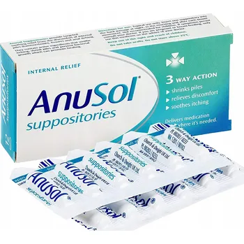 Intimní hygienický prostředek Anusol Suppositories 12 ks Čípky na hemoroidy