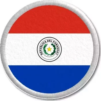 Vlajka Pelisport Vlajka Paraguaye tištěná nášivka ø 4,5 cm