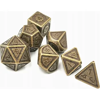 Příslušenství k deskovým hrám DOTYK ALCHEMIKA SADA 7 KOVOVÝCH RPG KOSTEK