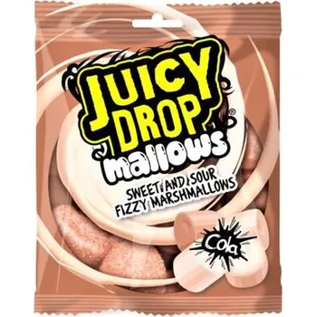 Bonbon Juicy Drop kyselé marshmallows s kolovou příchutí 100 g