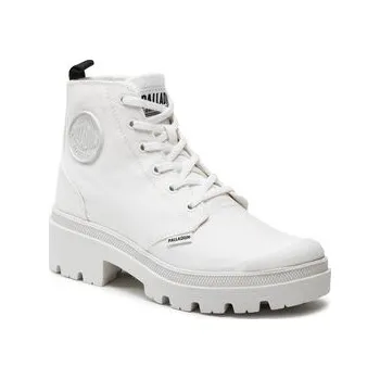 Pánská obuv Palladium Turistická obuv Pallabase Twill 96907-141-M Bílá 40