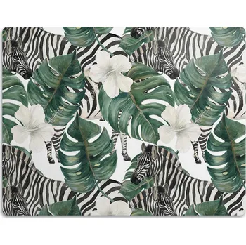 Miska pro psa Podložka pod misku pro kočky psa Zebry v listech 90x60