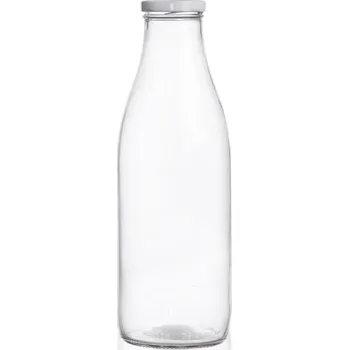 Láhev Láhev NA MLÉKO na nápoje vodu džus limonádu skleněná 1L