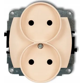 Elektrická zásuvka Elektrická Zásuvka Karlik béžová
