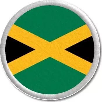 Vlajka Pelisport Jamajská vlajka tištěná nášivka ø 4,5 cm