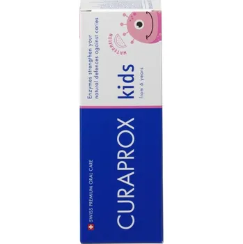 zubní pasta CURAPROX kids, dětská zubní pasta od 6 let, vodní meloun, 60 ml, 1450 ppm F