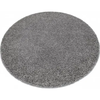 Koberec Kulatý koberec Meggi Shaggy - šedý Rozměr koberce: kruh 80 cm