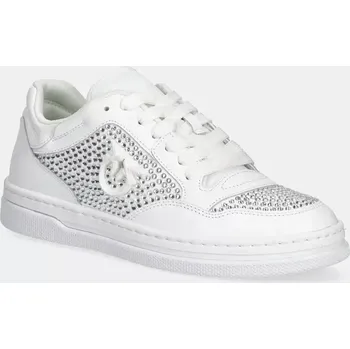 Dámské tenisky Kožené tenisky Pinko Mandy bílá barva, SS0081 P082 Z1B SS0081.P082.Z1B 00X, EUR 37