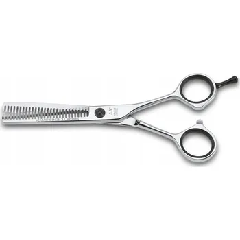 Kadeřnické nůžky Efilační nůžky kadeřnické 3 Claveles Concave Azabache 5,5" pro PRAVÁKY