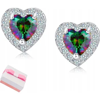 Náušnice Stříbrné náušnice srdíčka elegantní puzetky stříbro 925